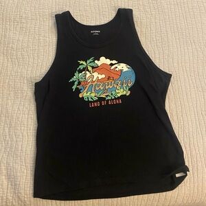 Old Navy Black Hawaii Graphic Tank